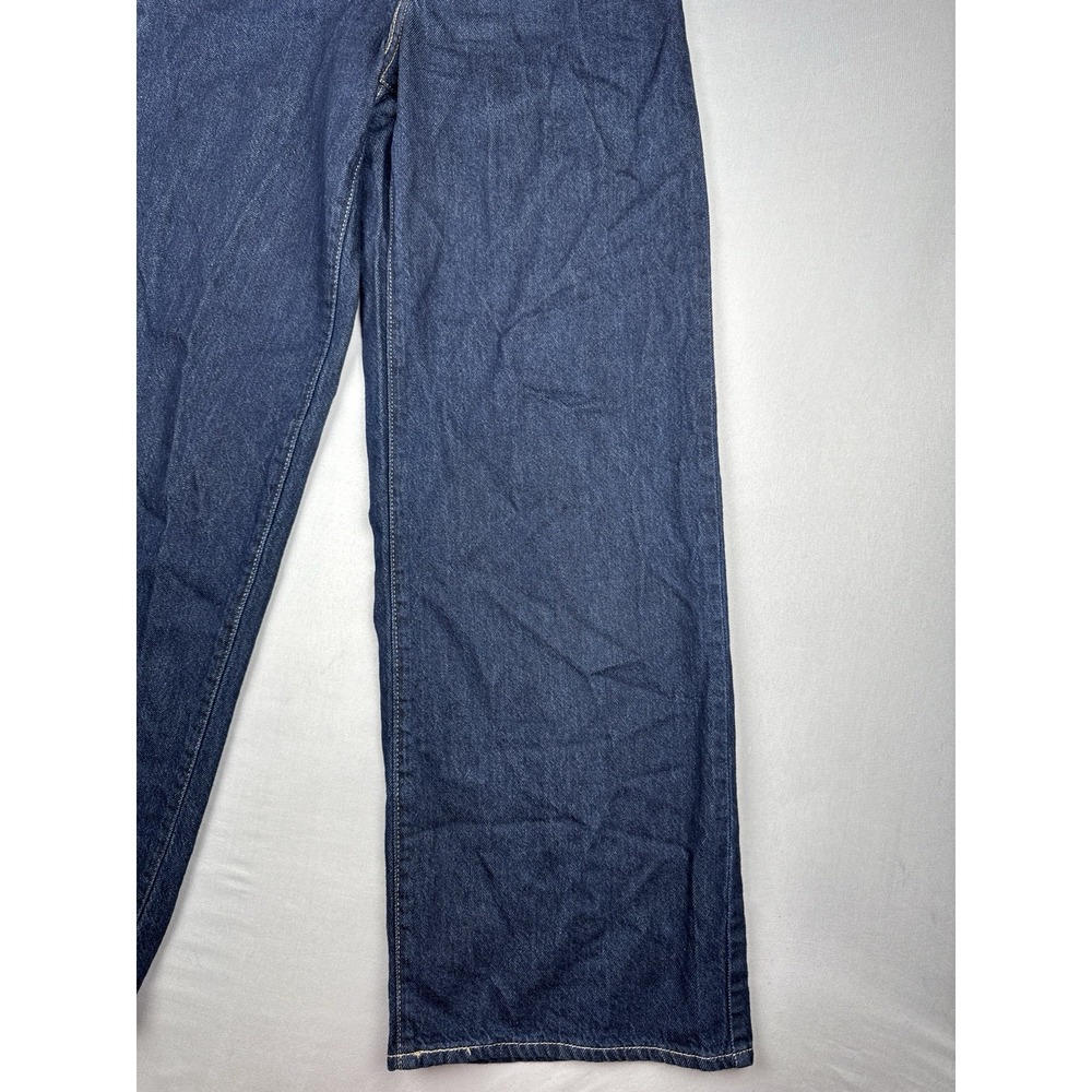 Levi's Cinch Baggy Wide Leg Jeans Dark Wash Denim 24x31 Relaxed High Rise - Picture 4 of 15